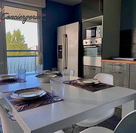 Spacieux T3 Standing Parking Prive Centre - Maconciergerie34 Apartmán